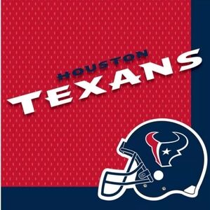🆕 2 packs of Houston Texans Lunch Napkins 36ct